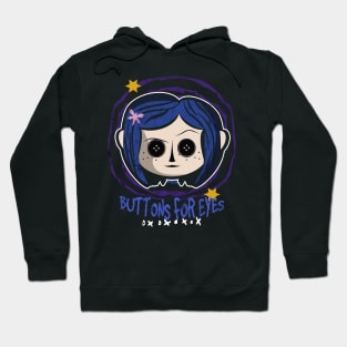 Button for eyes Hoodie